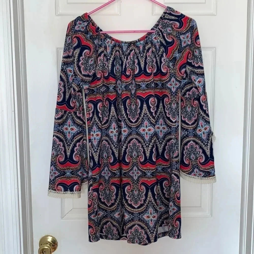 Winwin Paisley Print Tunic Top